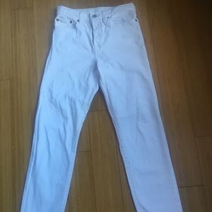 Levi’s wedgie fit ankle jeans in white